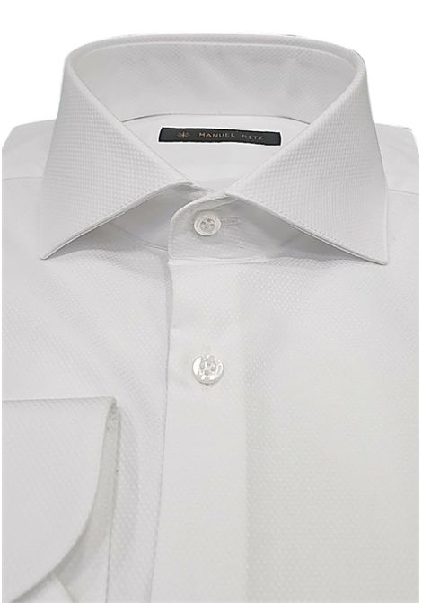 Camicia mezzo collo francese operata MANUEL RITZ EVENING | Camicie | 4030E651P1 26319402